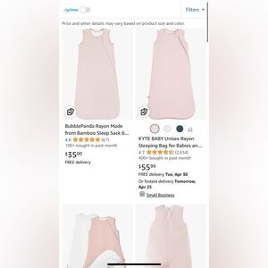 PurComfy Supersoft Sleep Sack 1.0 TOG, Premium Bamboo Viscose Baby Sleeping Bag